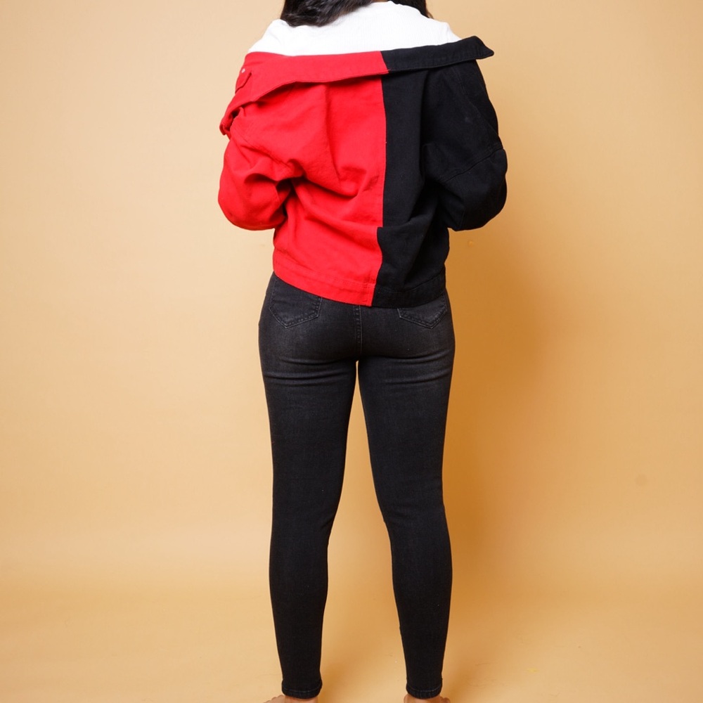 Color Block Denim Jacket